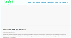 Desktop Screenshot of haslab.ch