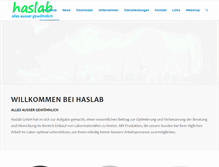 Tablet Screenshot of haslab.ch